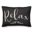 Relax on Black 14x20 Indoor / Outdoor Pillow
