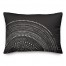 Black Circle Dot Pattern 14x20 Indoor / Outdoor Pillow