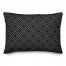 Black Diamond Dot Pattern 14x20 Indoor / Outdoor Pillow
