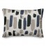 Blue Black Paint Strokes 14x20 Indoor / Outdoor Pillow