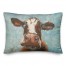 Brown Painted Cow 14x20 Indoor / Outdoor Pillow