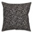 Black Floral Pattern 18x18 Indoor / Outdoor Pillow