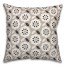 Black Gray Mod Pattern 18x18 Indoor / Outdoor Pillow