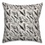 Black Farmhouse Flowers 18x18 Indoor / Outdoor Pillow