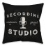 Black Recording Studio 18x18 Indoor / Outdoor Pillow
