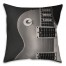 Guitar on Black 18x18 Indoor / Outdoor Pillow