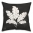 Leaf Texture on Black 18x18 Indoor / Outdoor Pillow