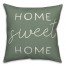 Green Home Sweet Home 18x18 Indoor / Outdoor Pillow