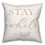 Stay Awhile on Black Textiles