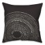 Black Circle Dot Pattern 18x18 Indoor / Outdoor Pillow