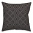 Black Diamond Dot Pattern 18x18 Indoor / Outdoor Pillow