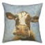 Brown Painted Cow Textiles