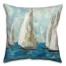 Painted Sailboats 18x18 Indoor / Outdoor Pillow