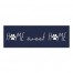 Home Sweet Home Pawprint 36x12 Canvas Wall Art