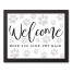 Pet Hair Welcome 14x11 Black Framed Canvas