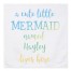 Mermaid Blue Yellow 57x57 Personalized Tapestry