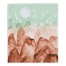 Watercolor Mountains Green Rust 34x40 Tapestry
