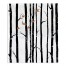 Black Birches 34x40 Tapestry