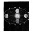 Vintage Solar System Black 57x57 Tapestry