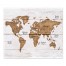 World Map Wood Planks 34x40 Tapestry