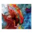 Orange Colorful Waters 34x40 Tapestry