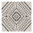 Black Geometric Boho Pattern 57x57 Tapestry
