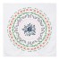 Orange Watercolor Floral Mandala 57x57 Tapestry