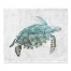 Watercolor Sea Turtle Blue Green 34x40 Tapestry