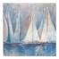 Painted Sailboats Blue 57x57 Tapestry