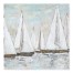 Painted Sailboats Scene 57x57 Tapestry
