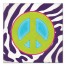 Peace Sign Zebra Print Wall Art
