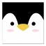 Penguin Face Wall Art