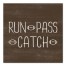 Run Pass Catch Football Wall Art