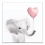 Baby Elephant With Balloon Wall Art