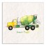 Watercolor Cement Truck Wall Art
