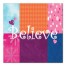 Patterned Believe Wall Art