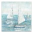 Choppy Sailboats  24x24 Canvas Wall Art