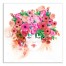 Flower Hair Lady 20x20 Canvas Wall Art