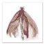 Watercolor Burgandy Ballgown 30x30 Canvas Wall Art