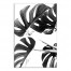 Black And White Monstera 12x18 Canvas Wall Art