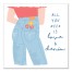 Love And Denim  12x12 Canvas Wall Art