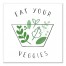 Eat Your Veggies 12x12 Canvas Wall Art