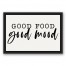Good Food 18x12 Black Floating Framed Canvas
