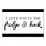 To the Fridge and Back 18x12 Canvas Wall Art