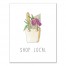 Shop Local  11x14 Canvas Wall Art