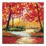 Autumn Forest Painting 30x30 Canvas Wall Art