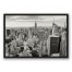 New York City 30x20 Black Floating Framed Canvas