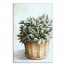 Greenery In Basket Painting 20x30 Canvas Wall Art