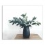 Greenery In Black Vase  24x20 Canvas Wall Art