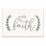 Walk By Faith 30x20 Canvas Wall Art